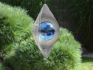 Edelstahlwindspiele, hochwertige Qualität aus eigener Produktion. Hier günstig im Online-Shop kaufen Edelstahlwindspiele in klassischer runder Form