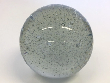 Kristallglaskugel 200 mm, klar mit kleinen Luftblasen