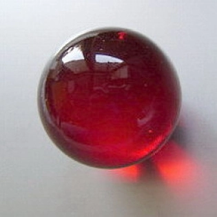 Glaskugel 35 mm rot, handgefertigt