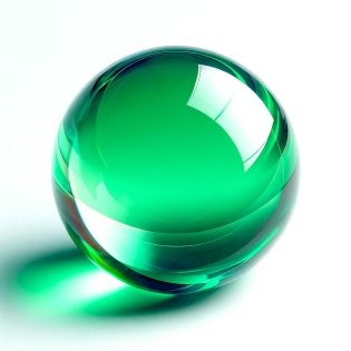 Kristallglaskugel 40mm, grün