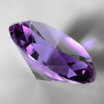 Kristallglasdiamant lila, D40mm
