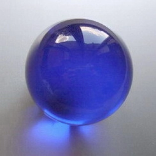 Kristallglaskugel ca. 150mm, kobaltblau