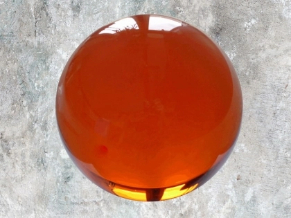Kristallglaskugel ca. 200mm, orange